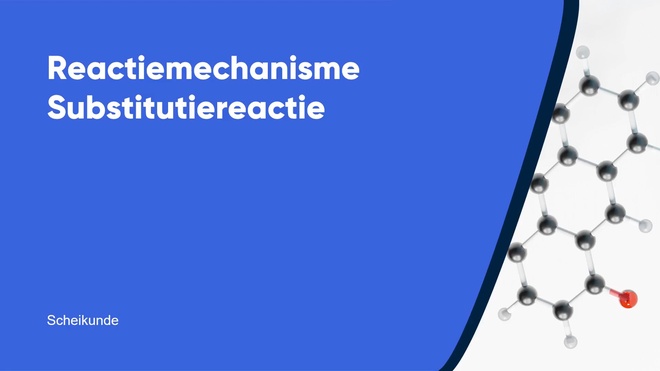 Reactiemechanisme substitutiereactie