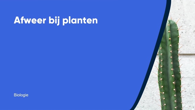Afweer bij planten