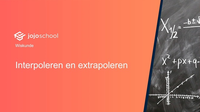 Interpoleren en extrapoleren
