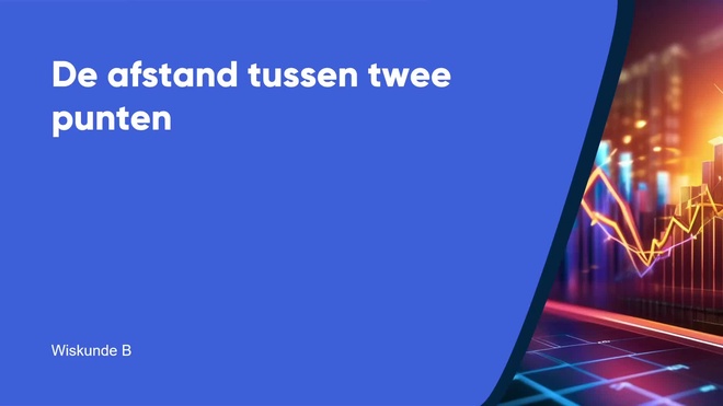 De afstand tussen twee punten