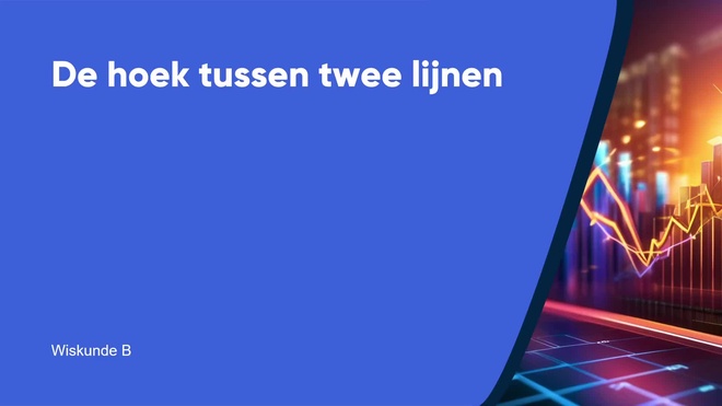 De hoek tussen 2 lijnen