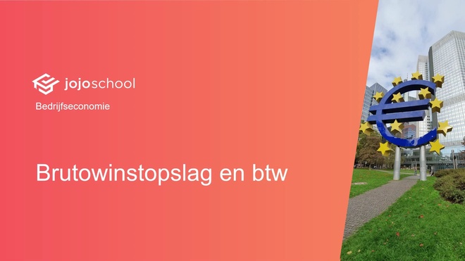 Brutowinstopslag en BTW