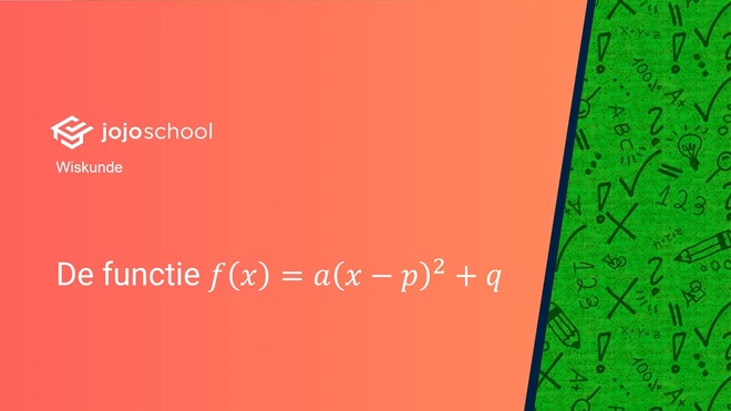 De functie f(x) = a(x - p)^2 + q