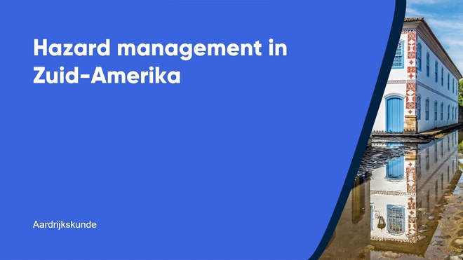 Hazard management in Zuid-Amerika