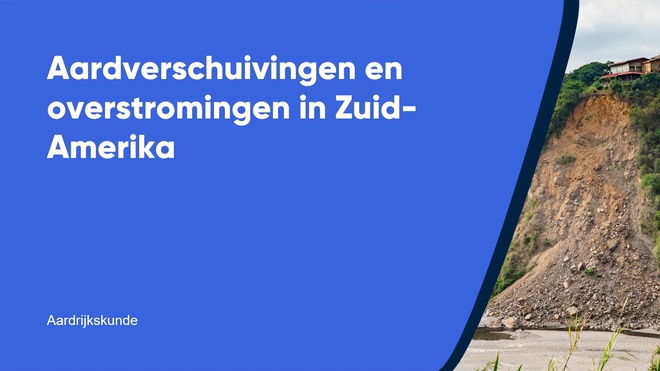 Aardverschuivingen en overstromingen in Zuid-Amerika