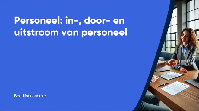 Personeel: in-, door- en uitstroom van personeel