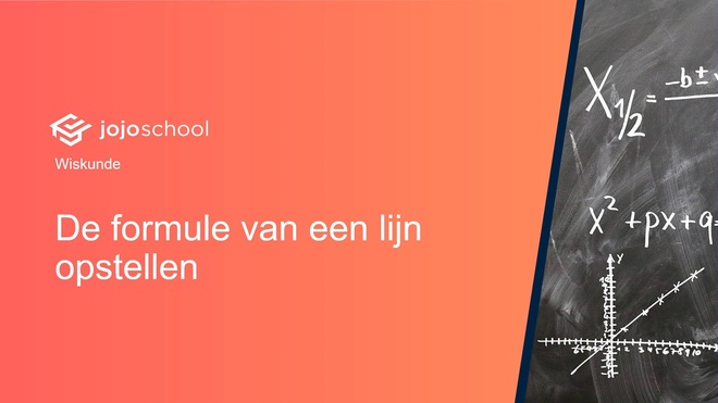 De formule van een lijn opstellen