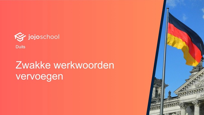 Zwakke (regelmatige) werkwoorden vervoegen