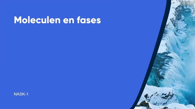 Moleculen en fases