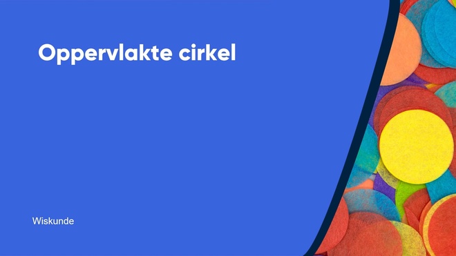 Oppervlakte cirkel