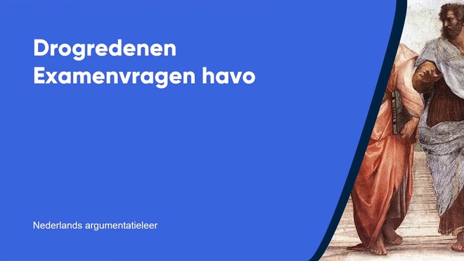 Drogredenen examenvragen havo