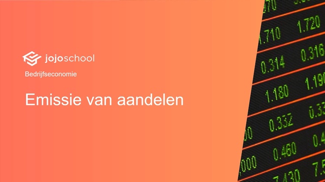 Emissie van aandelen en agioreserve