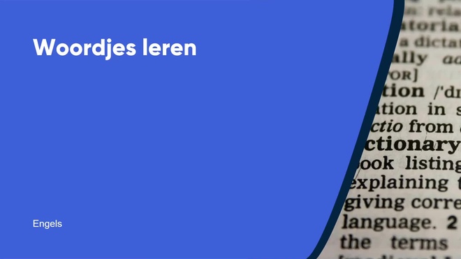 Woordjes leren