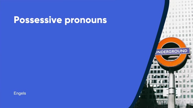 Possesive pronouns
