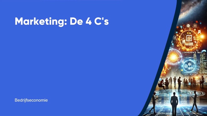 Marketing: De 4 C's