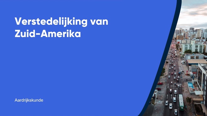 Verstedelijking van Zuid-Amerika