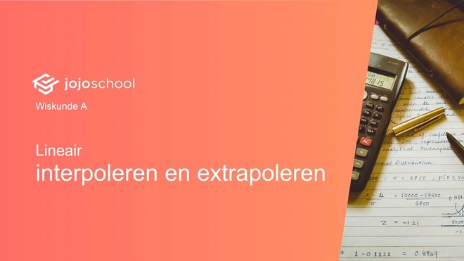 Lineair interpoleren en extrapoleren