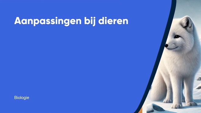 Aanpassingen bij dieren