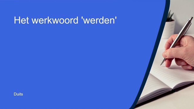 Het werkwoord 'werden'