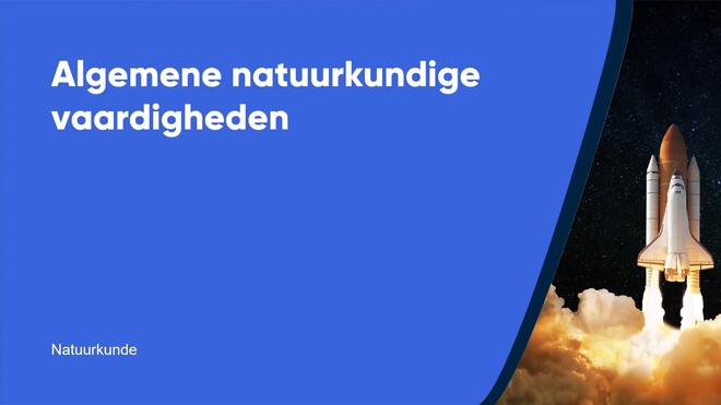 Algemene natuurkundige vaardigheden