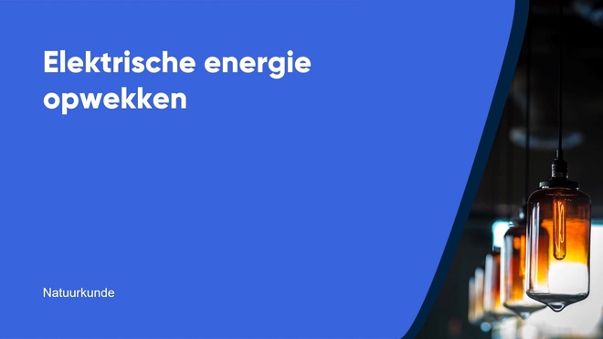 Elektrische energie opwekken