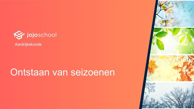 Ontstaan van seizoenen