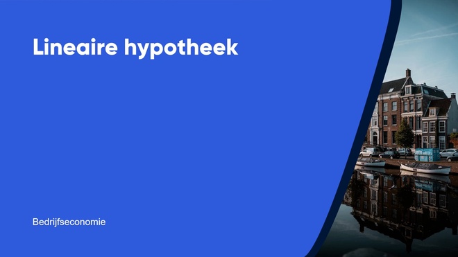 Lineaire hypotheek