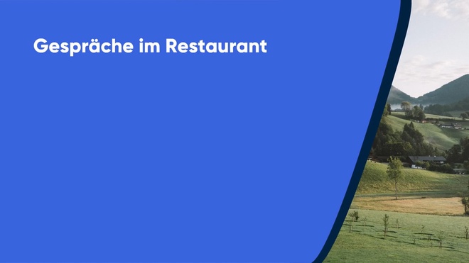 Gespräche im Restaurant