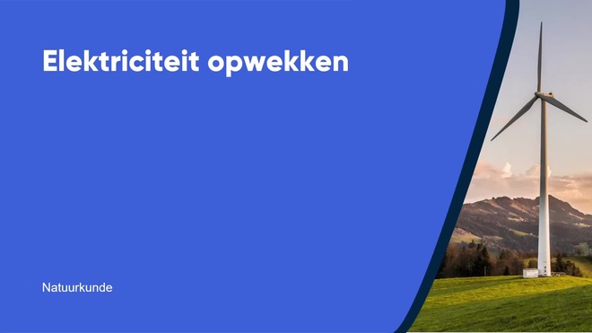 Elektriciteit opwekken