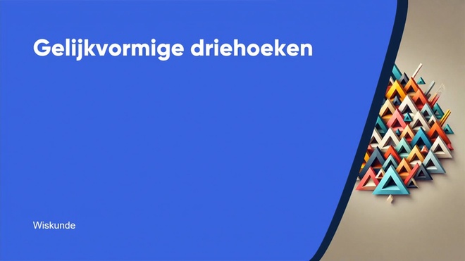 Gelijkvormige driehoeken