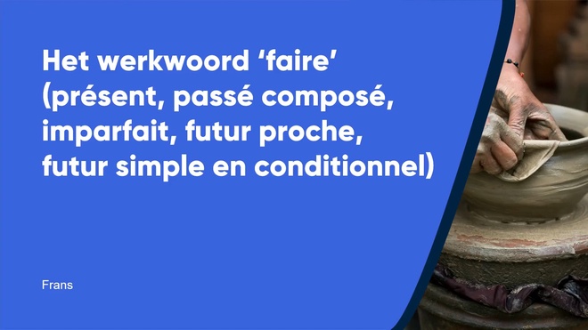 Het werkwoord 'faire' 