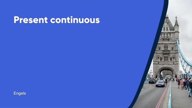 Present continuous