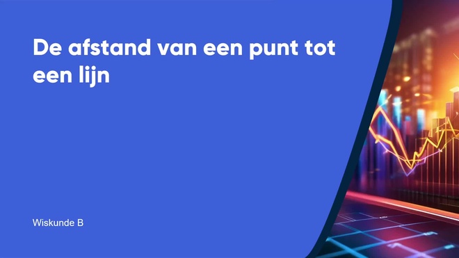 De afstand van een punt tot een lijn