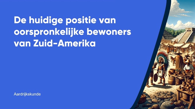 De huidige positie van oorspronkelijke bewoners van Zuid-Amerika