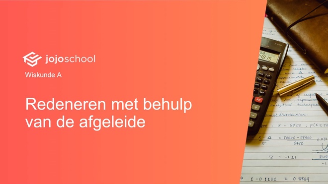 Redeneren met behulp van de afgeleide