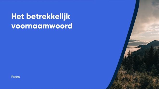 Het betrekkelijk voornaamwoord