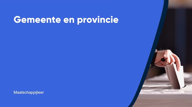 Gemeente en provincie