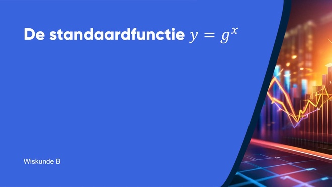 De standaardfunctie y = gˣ