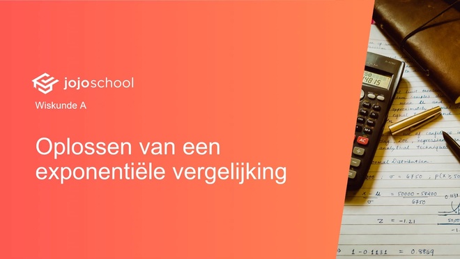 Oplossen van een exponentiele vergelijking