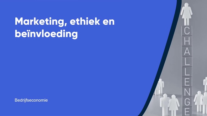 Marketing, ethiek en beïnvloeding