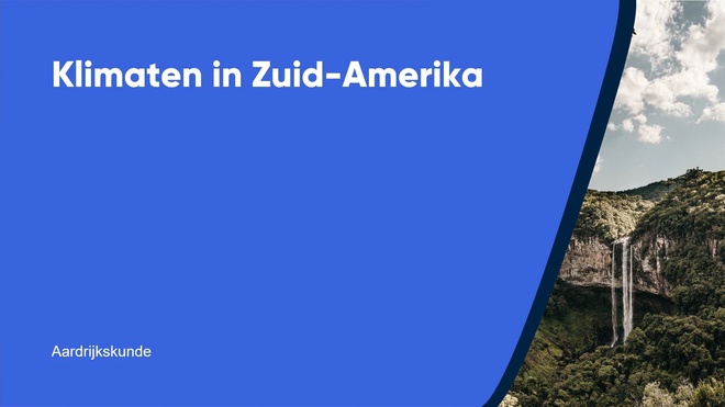 Klimaten in Zuid-Amerika