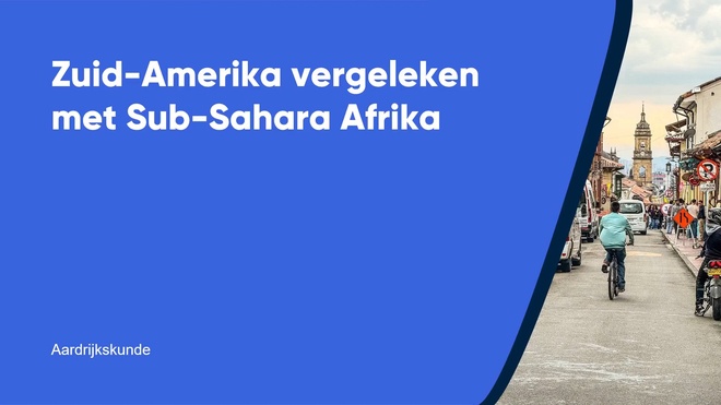 Zuid-Amerika vergeleken met Sub-Sahara Afrika