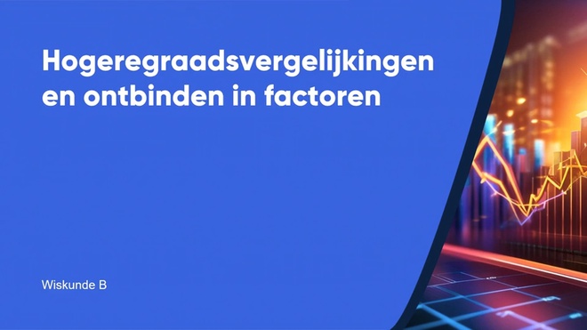 Hogeregraadsvergelijkingen en ontbinden in factoren