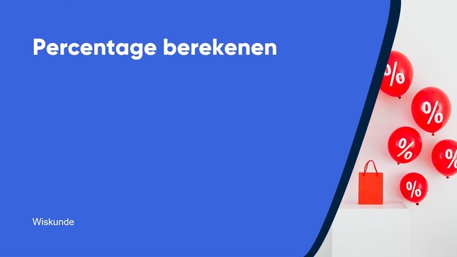 Percentage berekenen