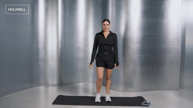 Кардио с гантелями