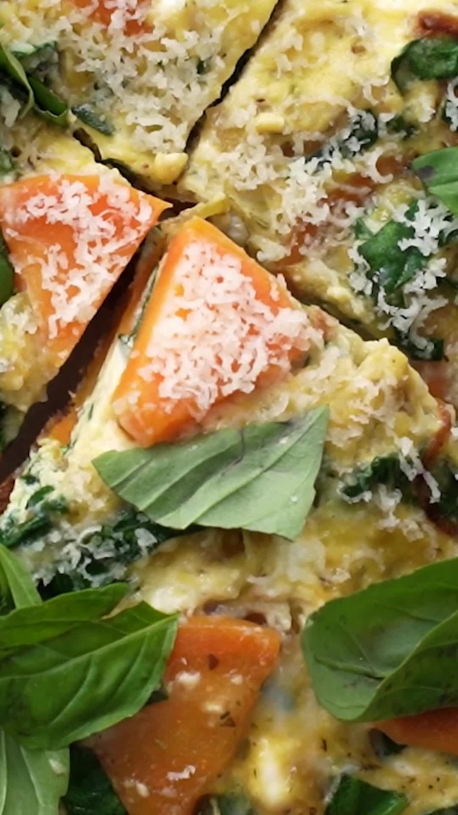 Фритата с бататом и цукини