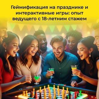 Геймификация на празднике и интерактивные игры: опыт ведущего с 18-летним стажем