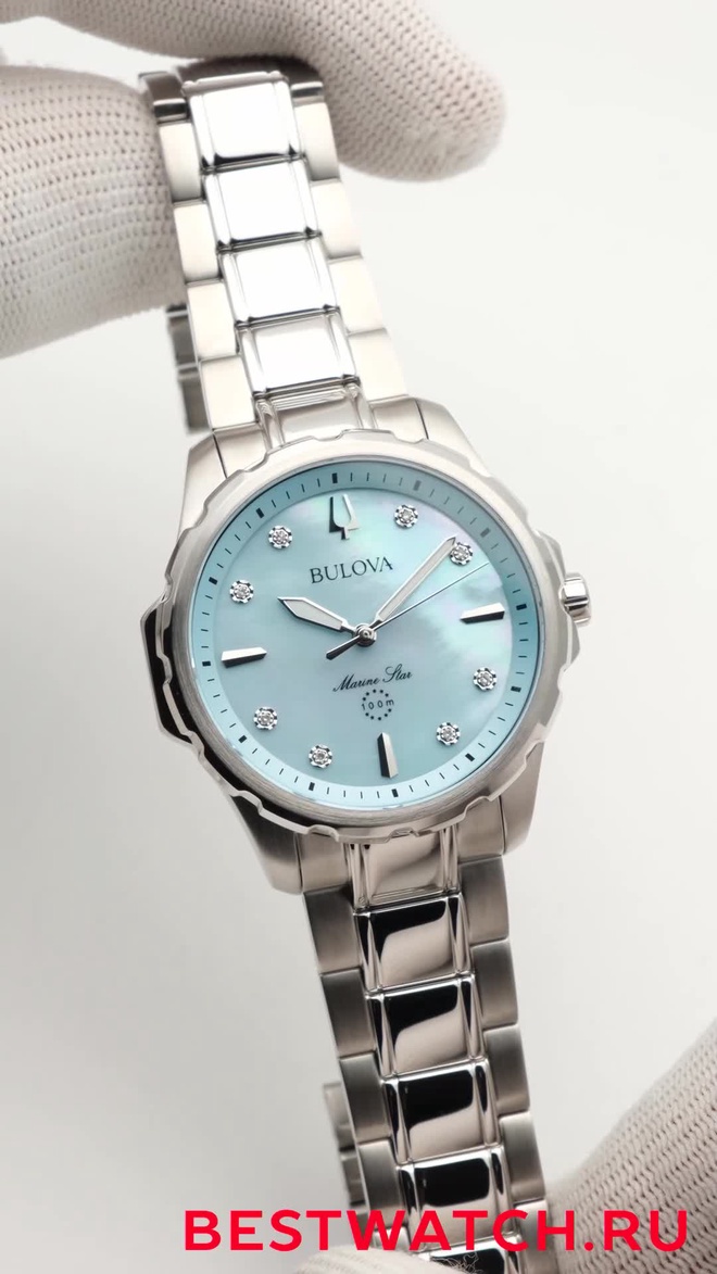 Часы Женские Bulova Marine Star Ladies 96P248 — видео