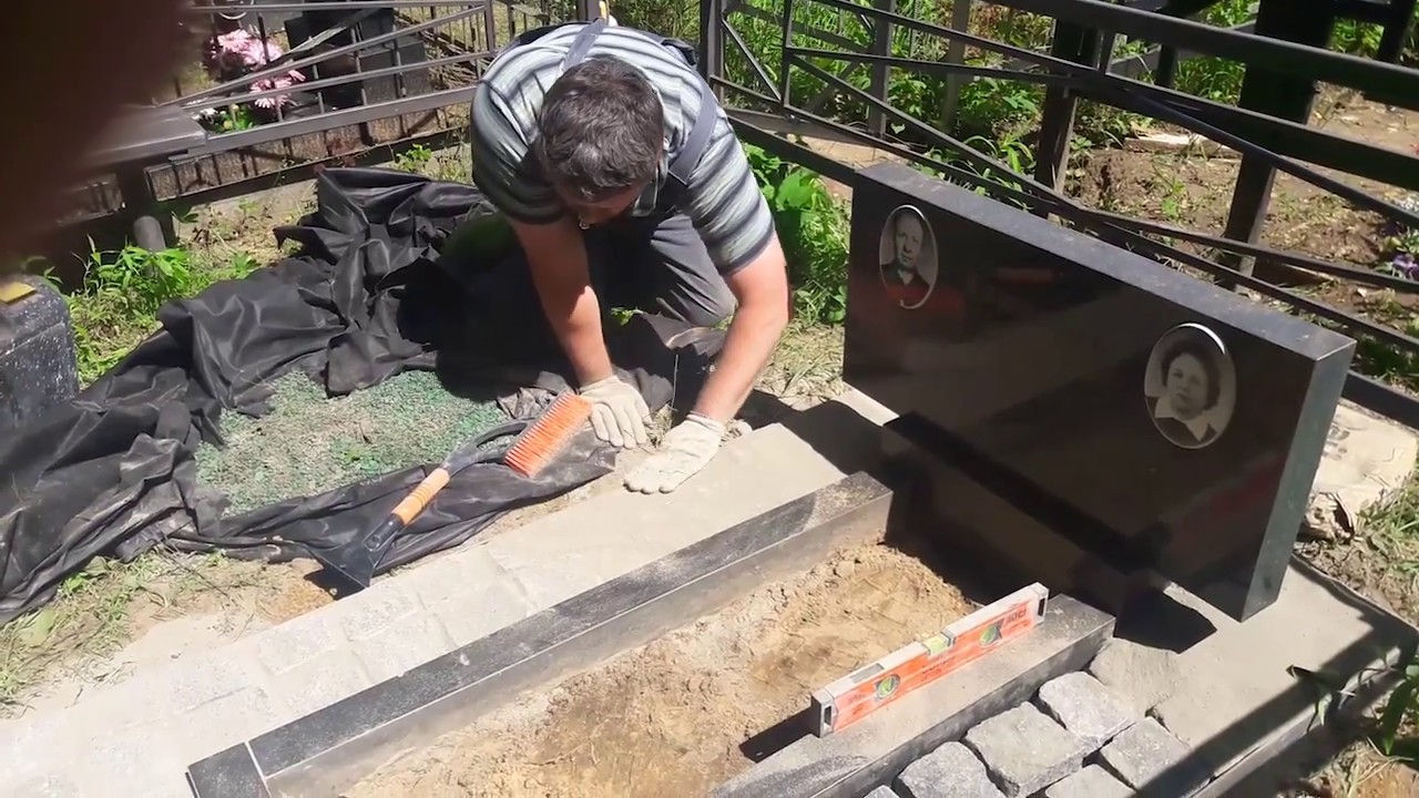 Укладка брусчатки - полный цикл