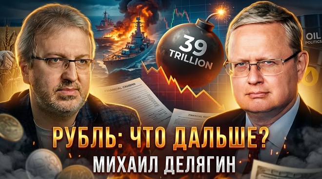 Постер к видео Михаил Делягин | Рубль: что дальше? | П...п... с Делягиным